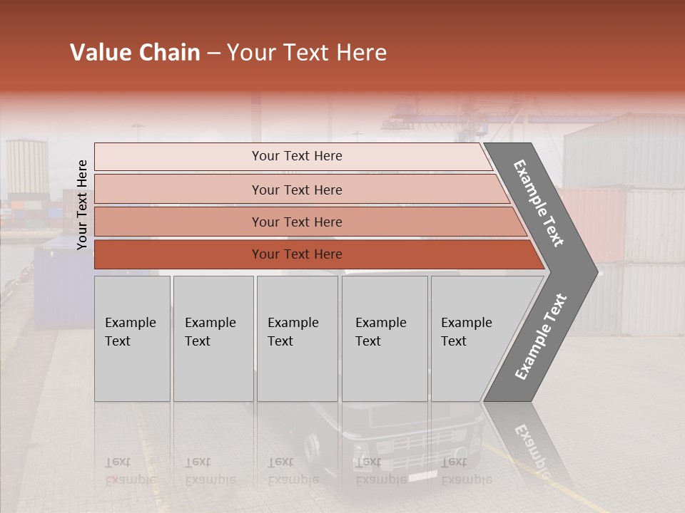 Driving Delivery Truck Vehicle PowerPoint Template