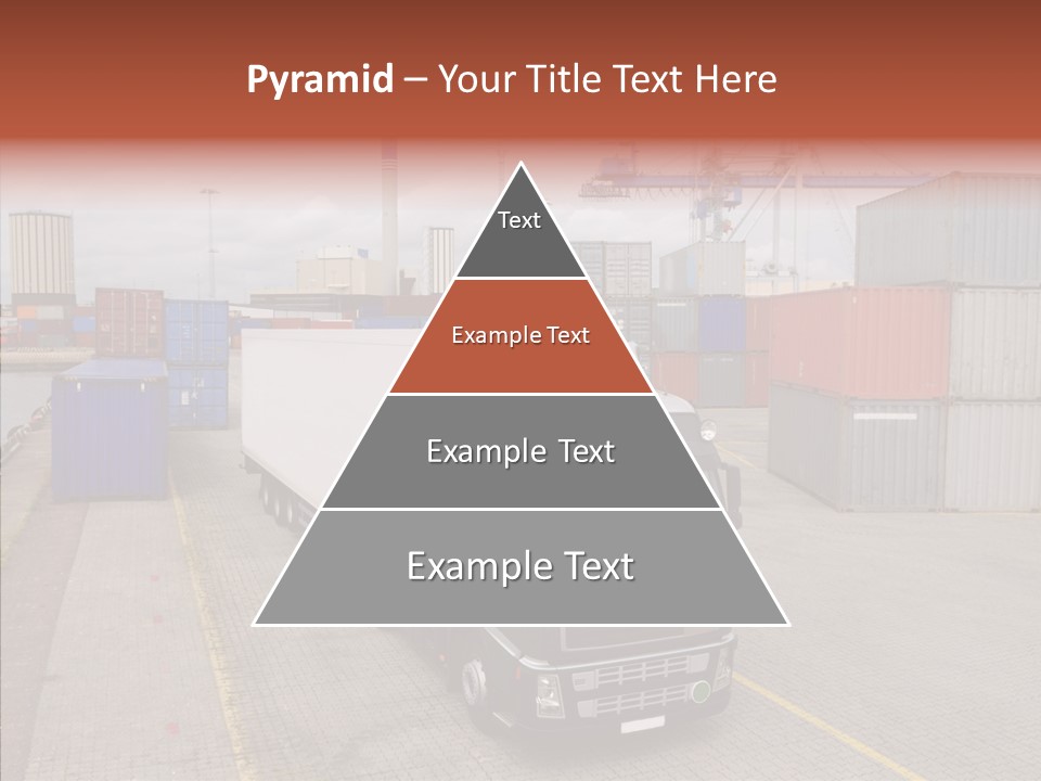 Driving Delivery Truck Vehicle PowerPoint Template