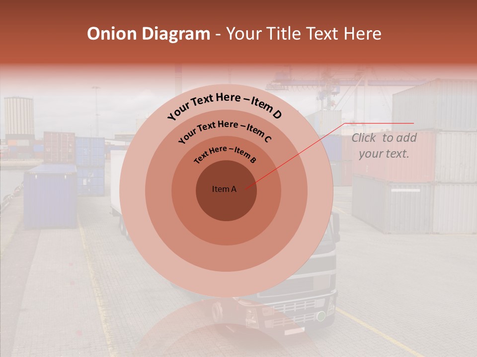 Driving Delivery Truck Vehicle PowerPoint Template