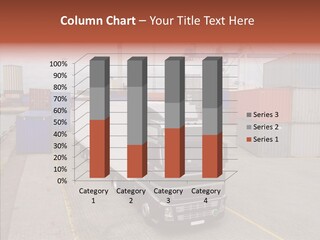 Driving Delivery Truck Vehicle PowerPoint Template