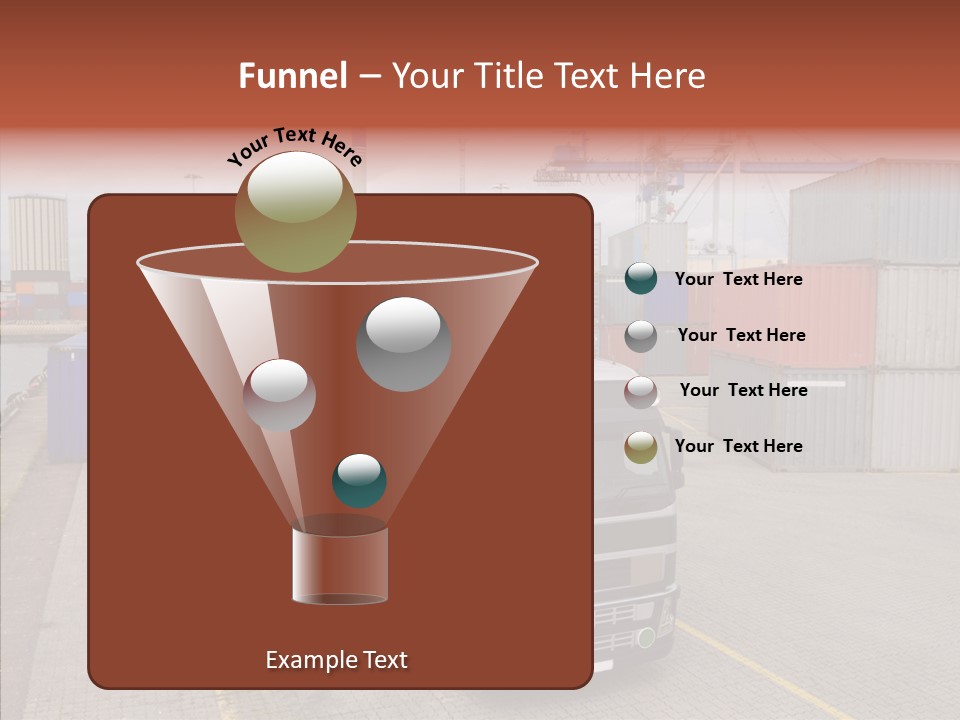 Driving Delivery Truck Vehicle PowerPoint Template