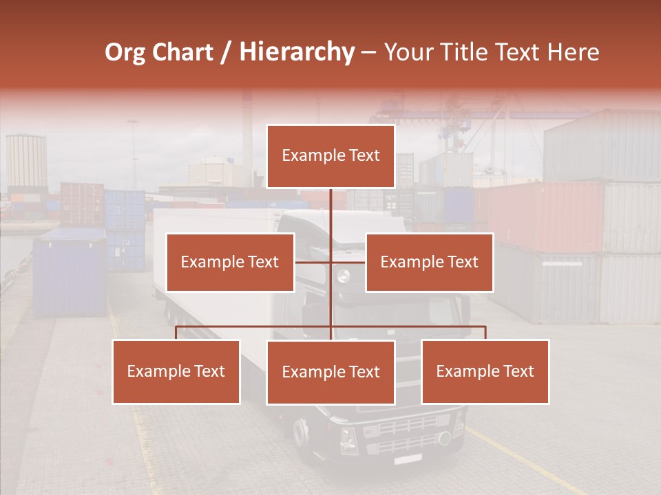 Driving Delivery Truck Vehicle PowerPoint Template