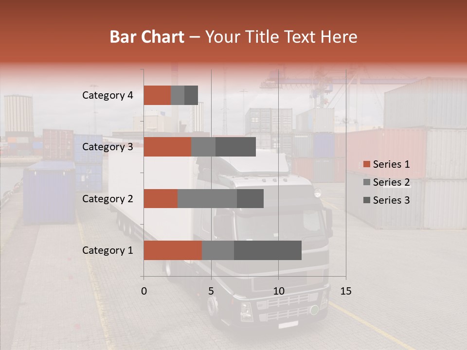Driving Delivery Truck Vehicle PowerPoint Template