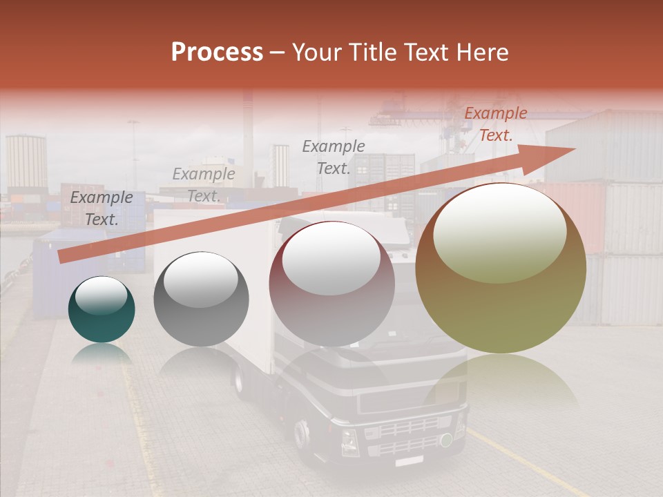 Driving Delivery Truck Vehicle PowerPoint Template