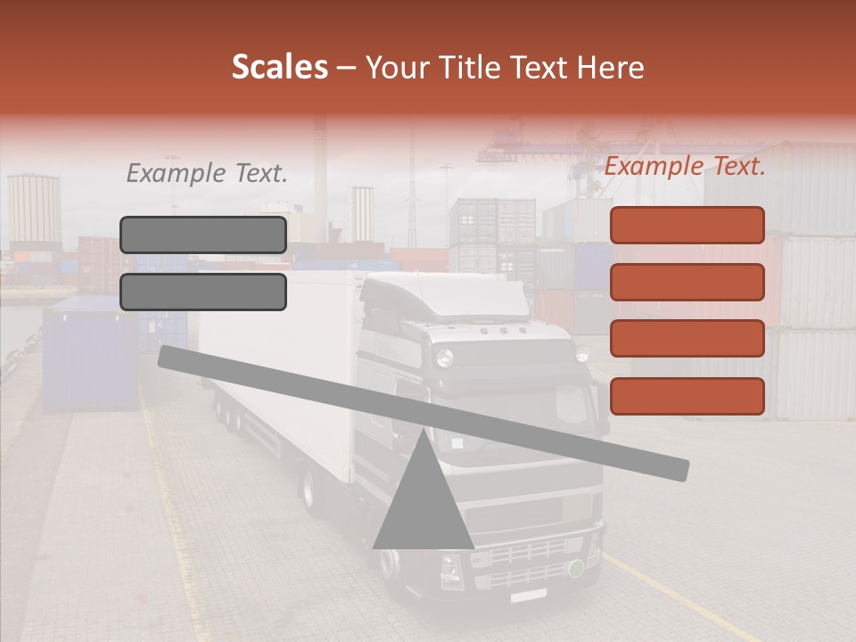 Driving Delivery Truck Vehicle PowerPoint Template