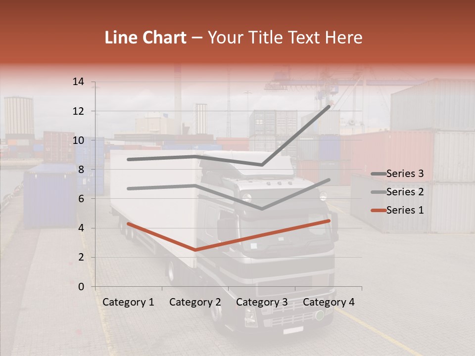Driving Delivery Truck Vehicle PowerPoint Template
