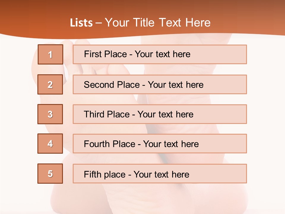 Spa Fresh Foot PowerPoint Template