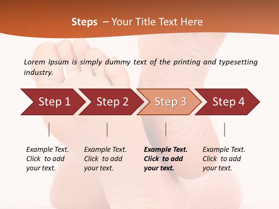Spa Fresh Foot PowerPoint Template