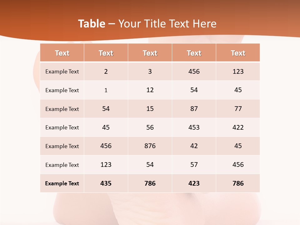 Spa Fresh Foot PowerPoint Template