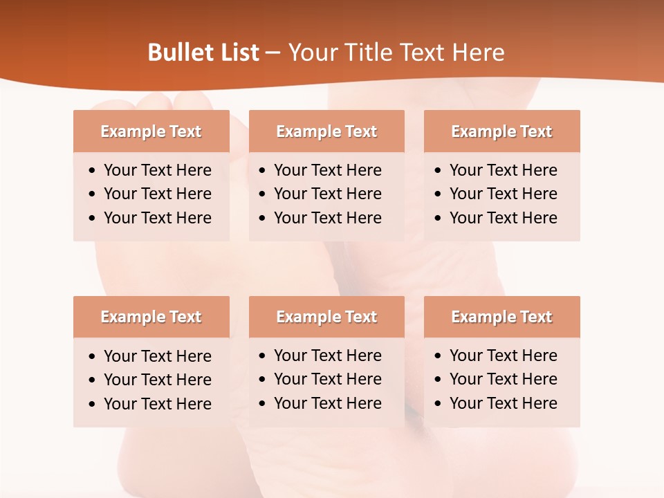 Spa Fresh Foot PowerPoint Template