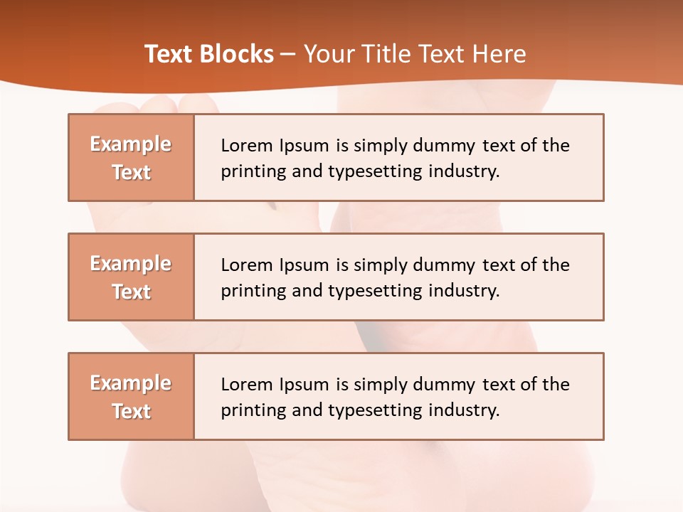 Spa Fresh Foot PowerPoint Template