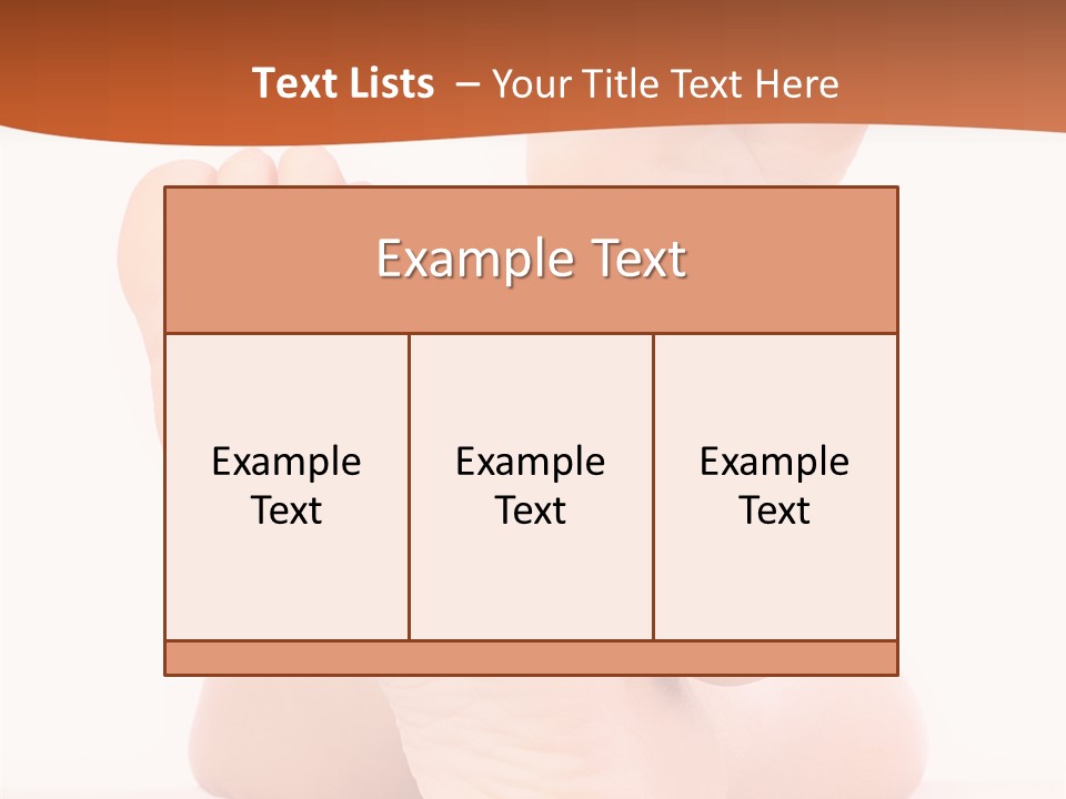 Spa Fresh Foot PowerPoint Template