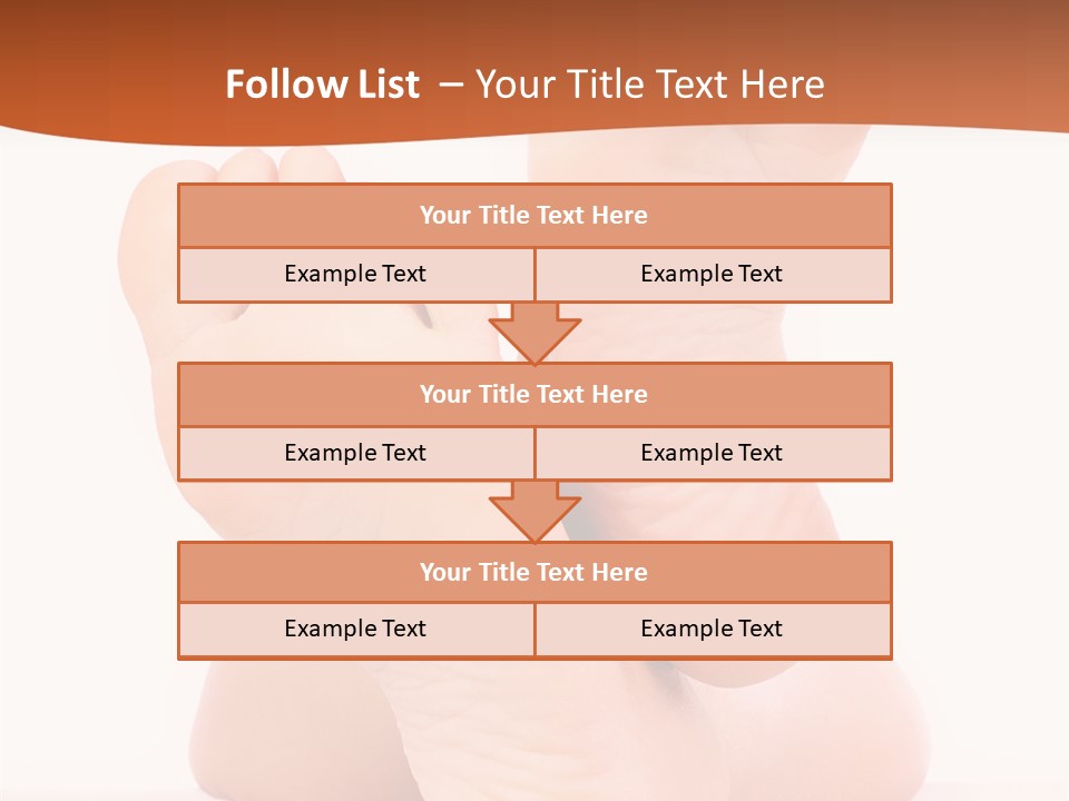 Spa Fresh Foot PowerPoint Template