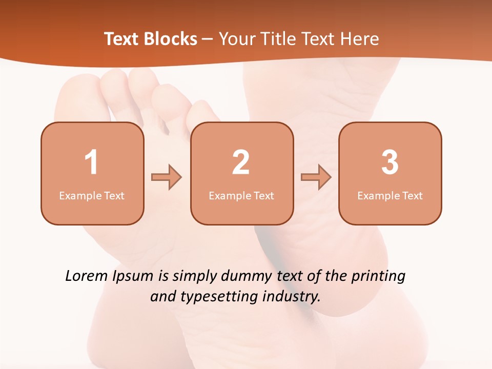 Spa Fresh Foot PowerPoint Template