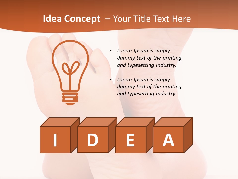 Spa Fresh Foot PowerPoint Template