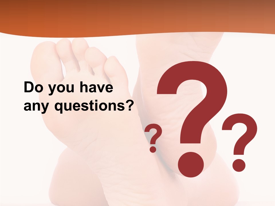 Spa Fresh Foot PowerPoint Template