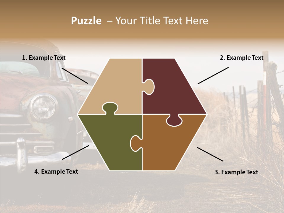 Lost Two Rusty PowerPoint Template
