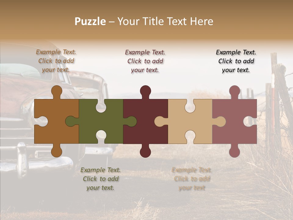Lost Two Rusty PowerPoint Template