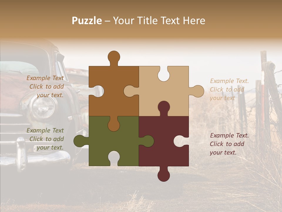 Lost Two Rusty PowerPoint Template