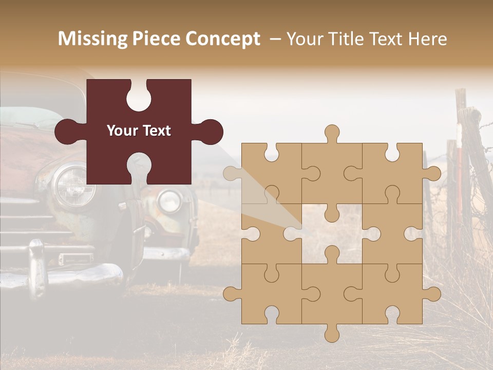 Lost Two Rusty PowerPoint Template