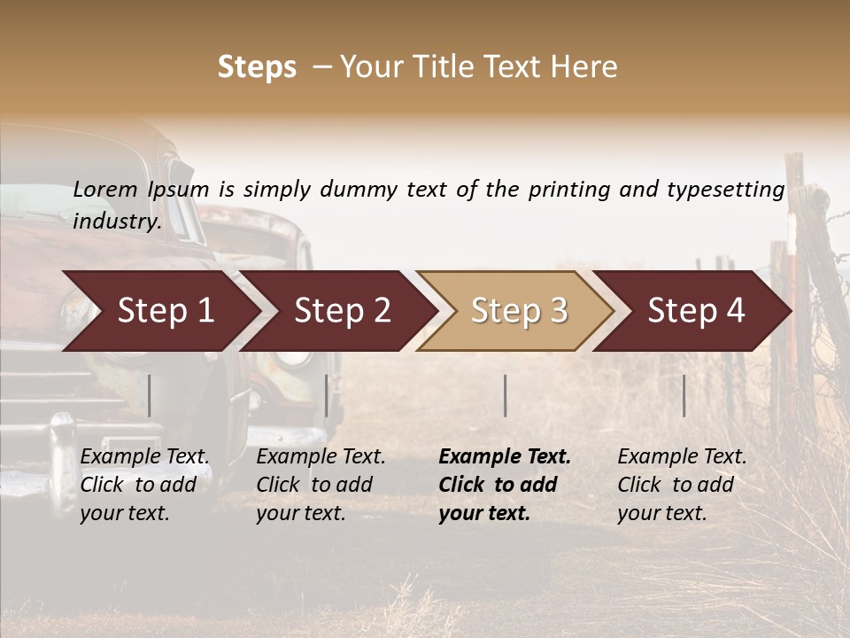 Lost Two Rusty PowerPoint Template