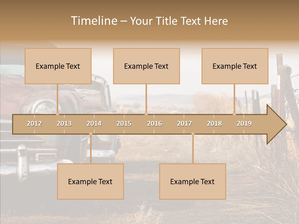 Lost Two Rusty PowerPoint Template