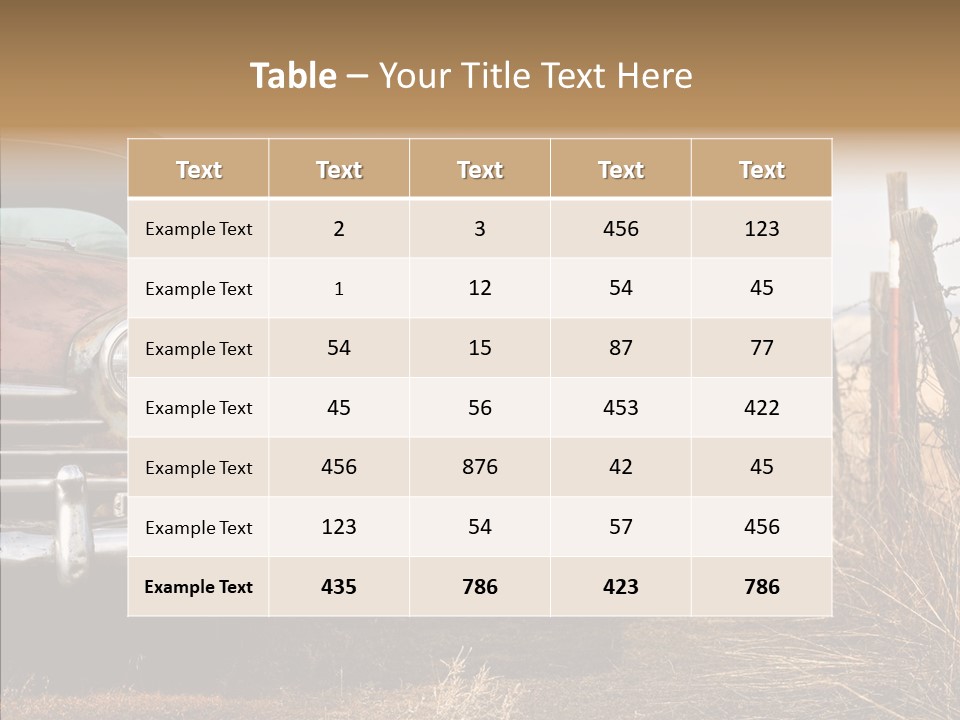 Lost Two Rusty PowerPoint Template