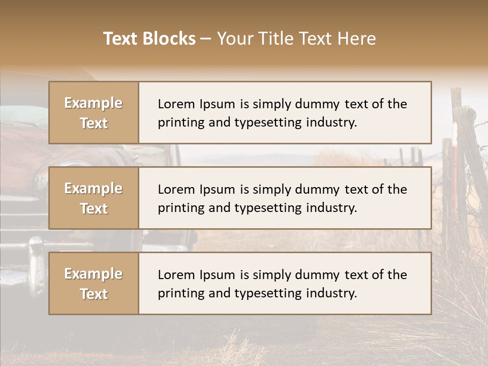 Lost Two Rusty PowerPoint Template