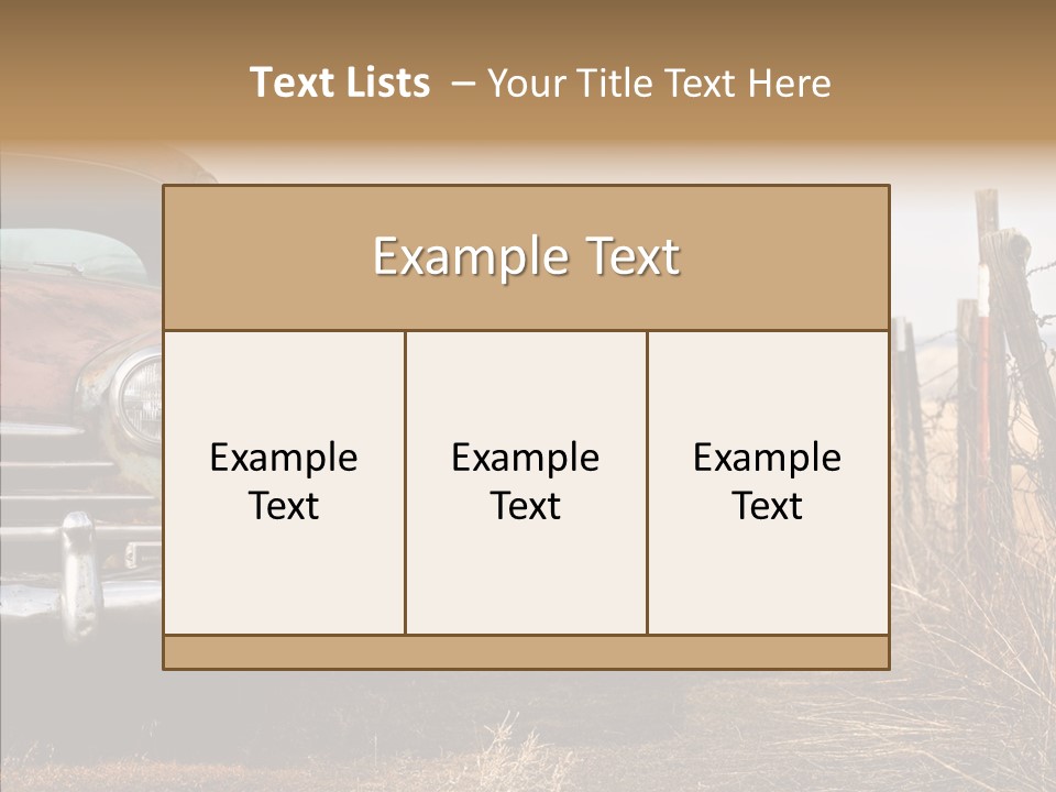 Lost Two Rusty PowerPoint Template