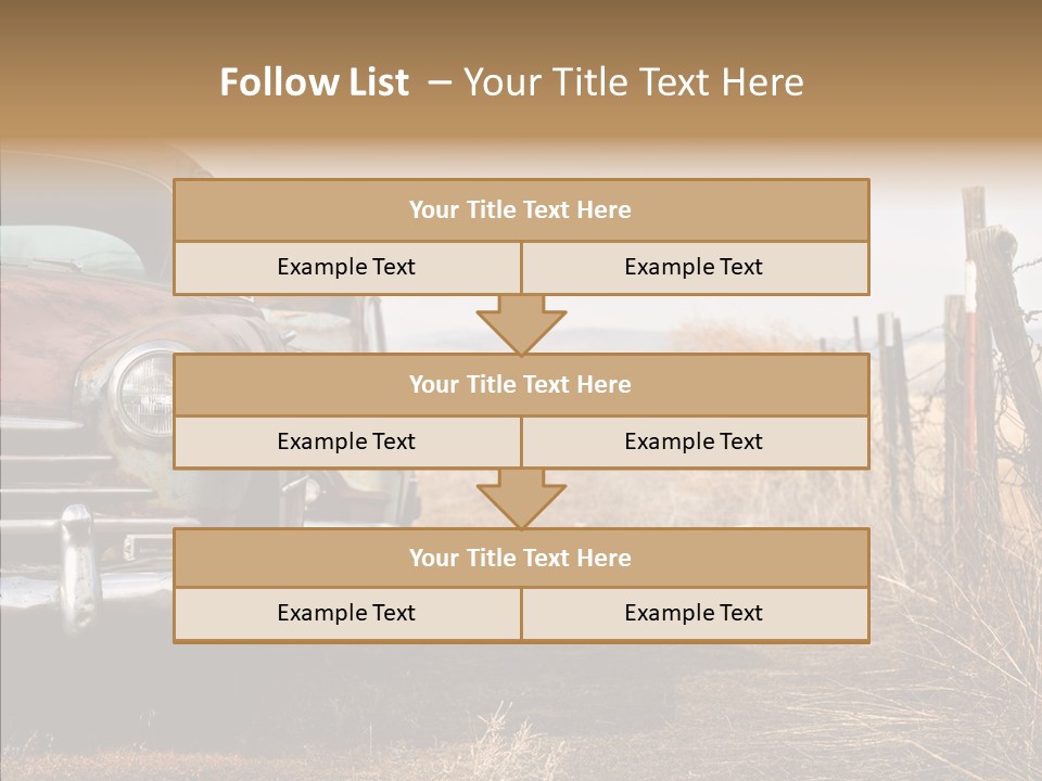 Lost Two Rusty PowerPoint Template