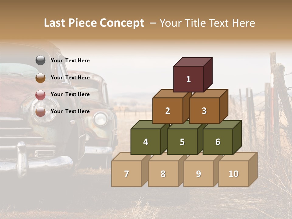 Lost Two Rusty PowerPoint Template