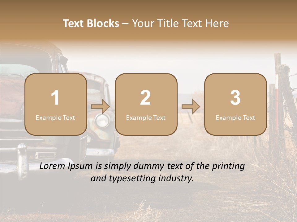 Lost Two Rusty PowerPoint Template