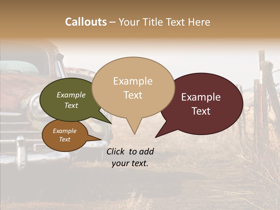 Lost Two Rusty PowerPoint Template