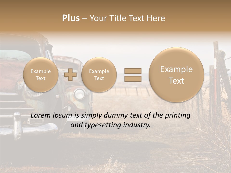 Lost Two Rusty PowerPoint Template