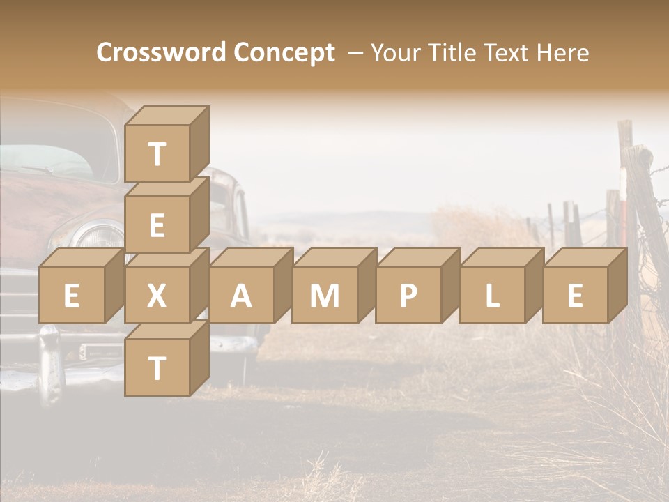 Lost Two Rusty PowerPoint Template