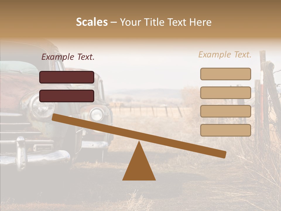 Lost Two Rusty PowerPoint Template