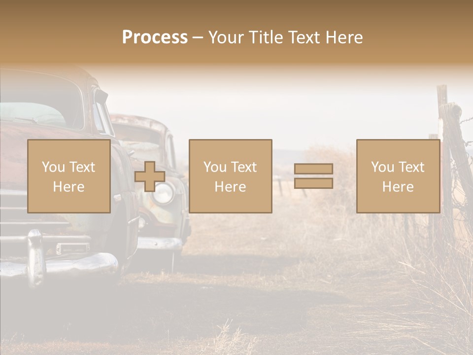 Lost Two Rusty PowerPoint Template