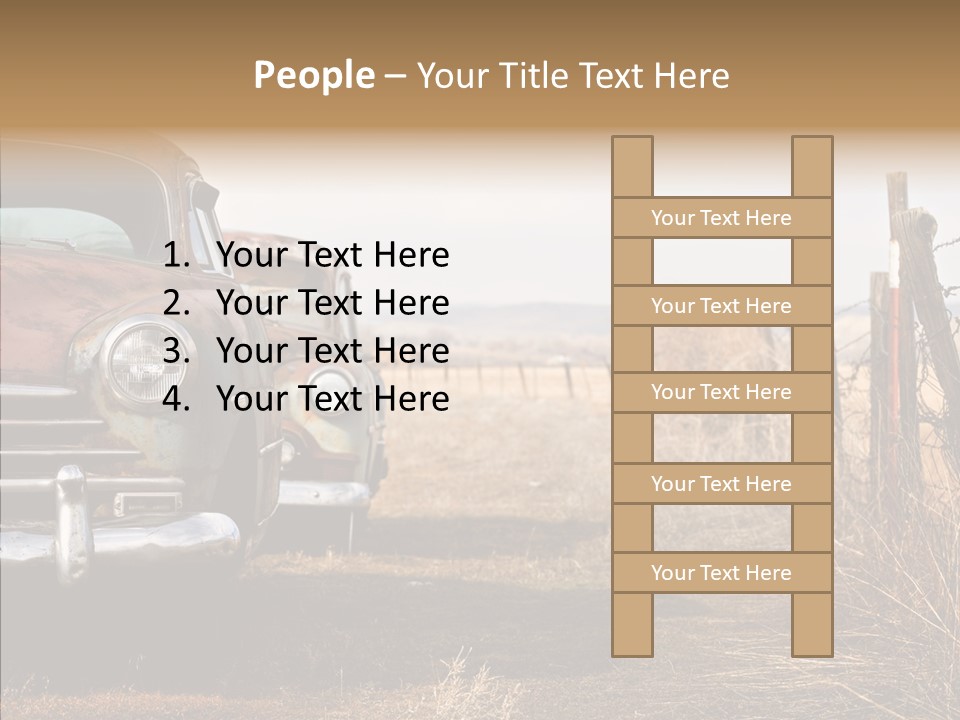 Lost Two Rusty PowerPoint Template