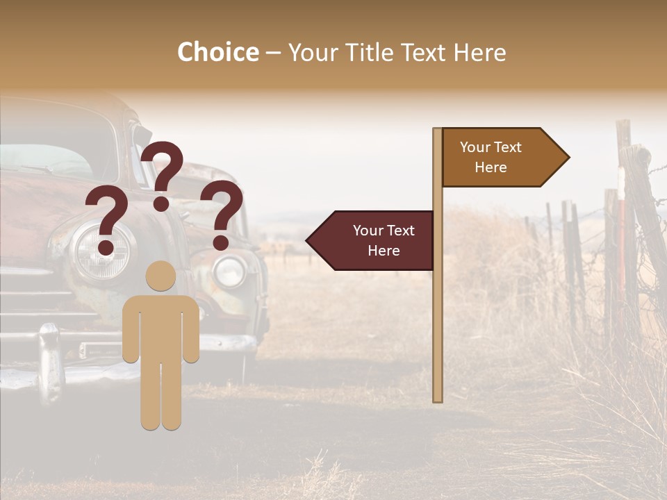 Lost Two Rusty PowerPoint Template