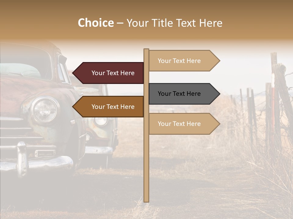 Lost Two Rusty PowerPoint Template