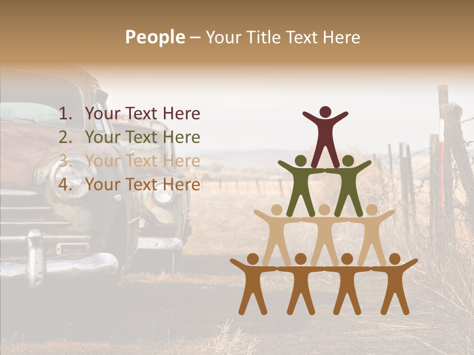 Lost Two Rusty PowerPoint Template