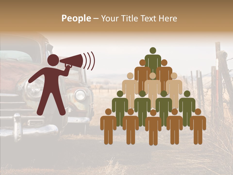 Lost Two Rusty PowerPoint Template