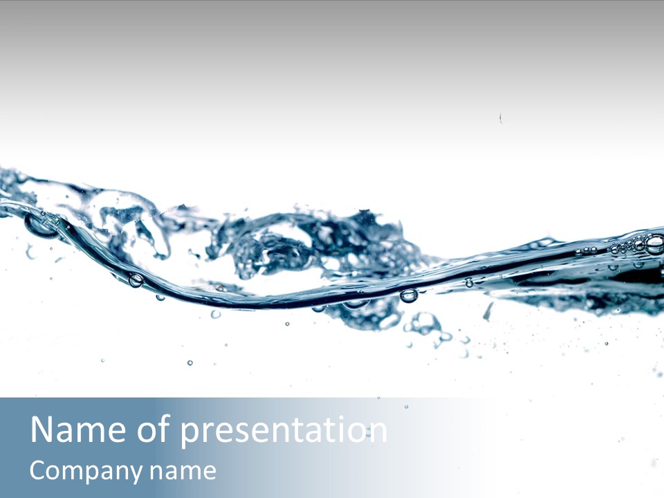 Tub Sink Thirst PowerPoint Template