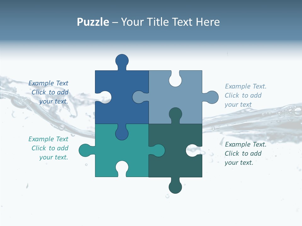 Tub Sink Thirst PowerPoint Template