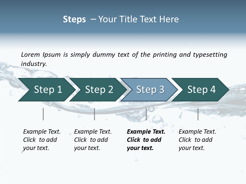 Tub Sink Thirst PowerPoint Template