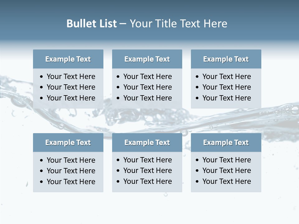 Tub Sink Thirst PowerPoint Template