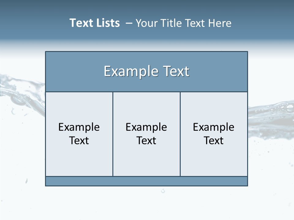 Tub Sink Thirst PowerPoint Template
