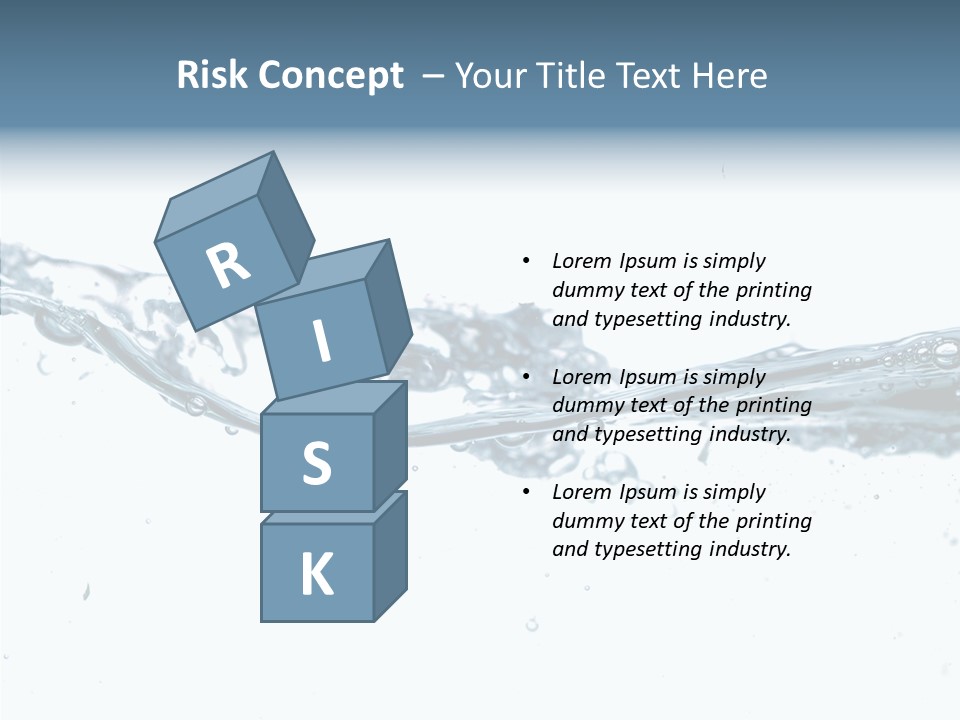 Tub Sink Thirst PowerPoint Template
