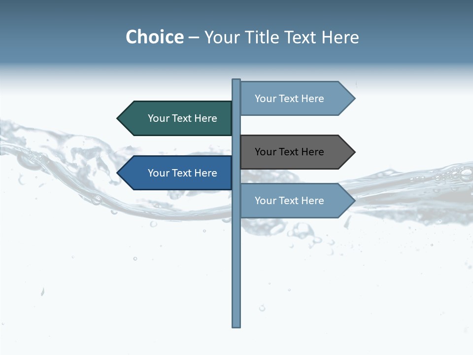 Tub Sink Thirst PowerPoint Template