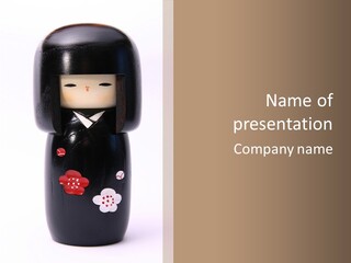 Japan Honshiu Kimono PowerPoint Template